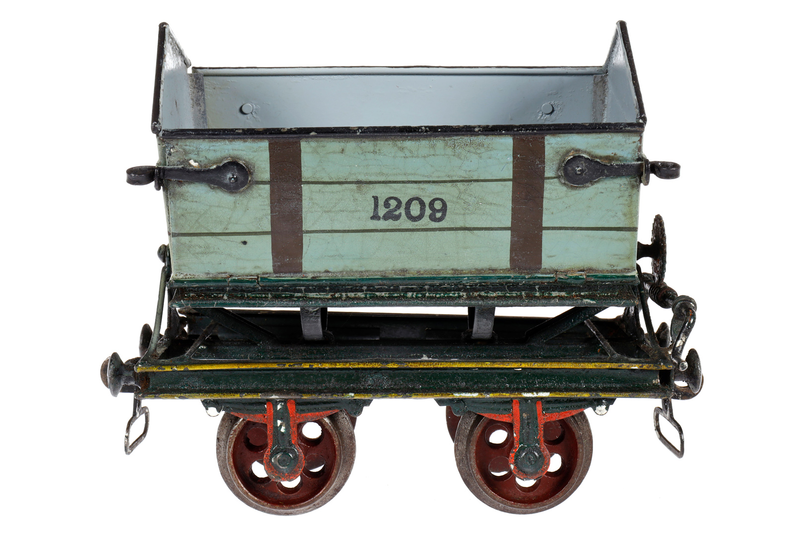Märklin Kipp-Kastenwagen 1830, Spur 2, Spurweite 54, uralt, HL, mit Bügelkupplungen und