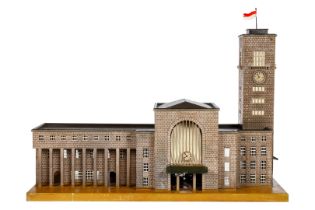 Märklin Handmuster/Prototyp Stuttgarter Hauptbahnhof Turmteil 2039, Spur 0 und 1, wohl um 1926,