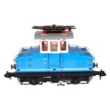 Märklin Maxi E-Lok ”LAG Lok 2”, Spur 1, elektr., weiß/blau, Alterungsspuren, sonst noch Z 2