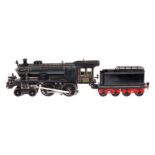 Märklin 2-B Dampflok EE 64/3021, Spur 1, Starkstrom, grau/schwarz, mit Tender, 1 imit. und 2 el.