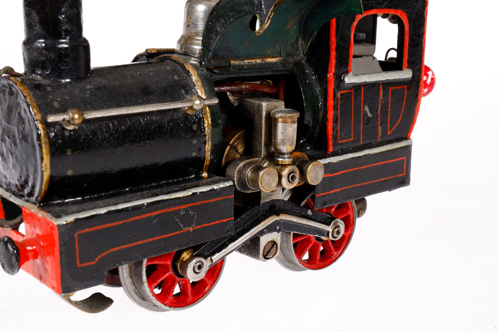 Märklin Zahnradlok L 3060, Spur 0, uralt, Starkstrom, grün/schwarz, mit 2 Motorklappen, Bügelmotor - Image 3 of 6