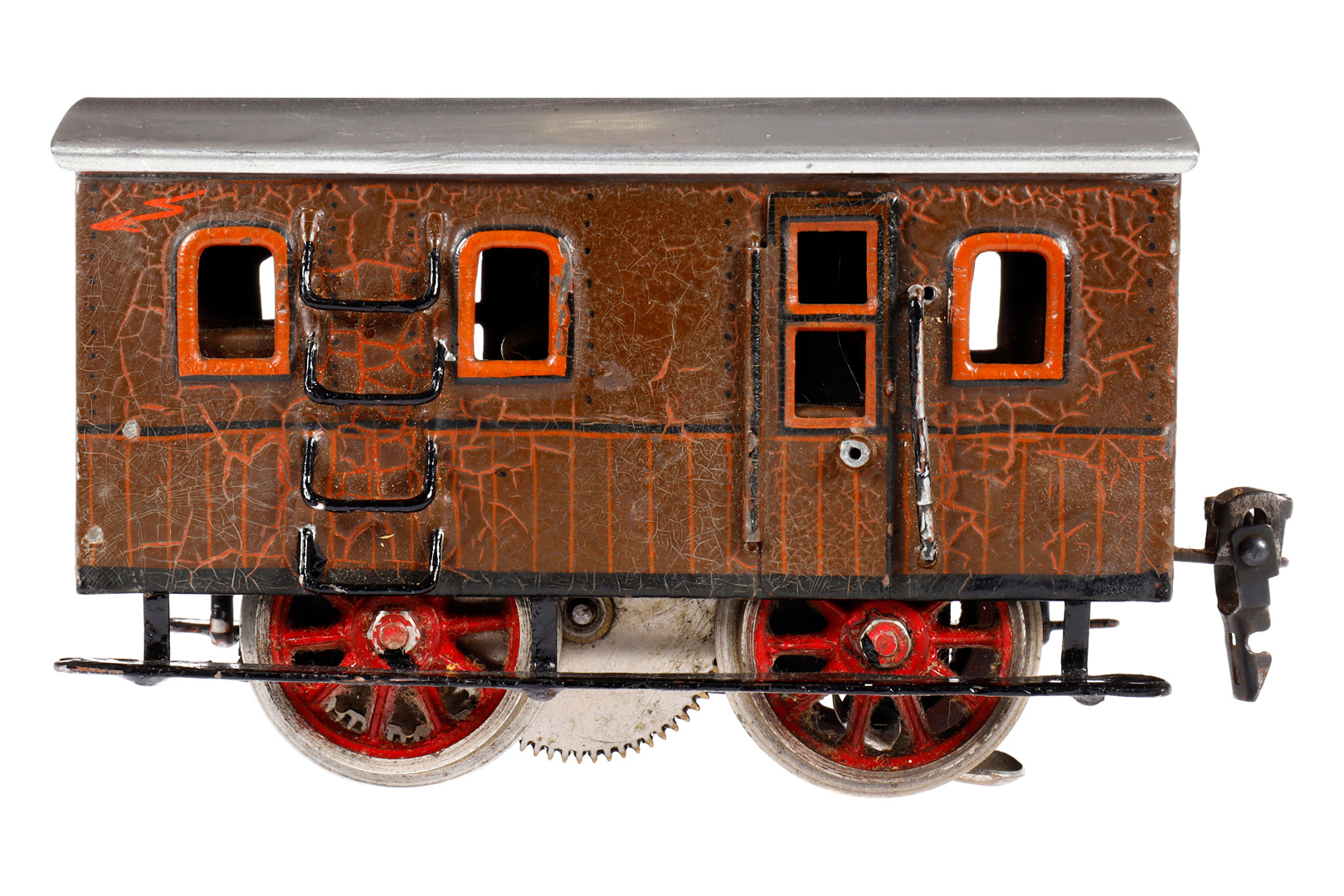 Märklin Zahnradlok S 13060, Spur 0, elektr., braun, Dach ersetzt, 1 Türgriff und Lampenaufnahme