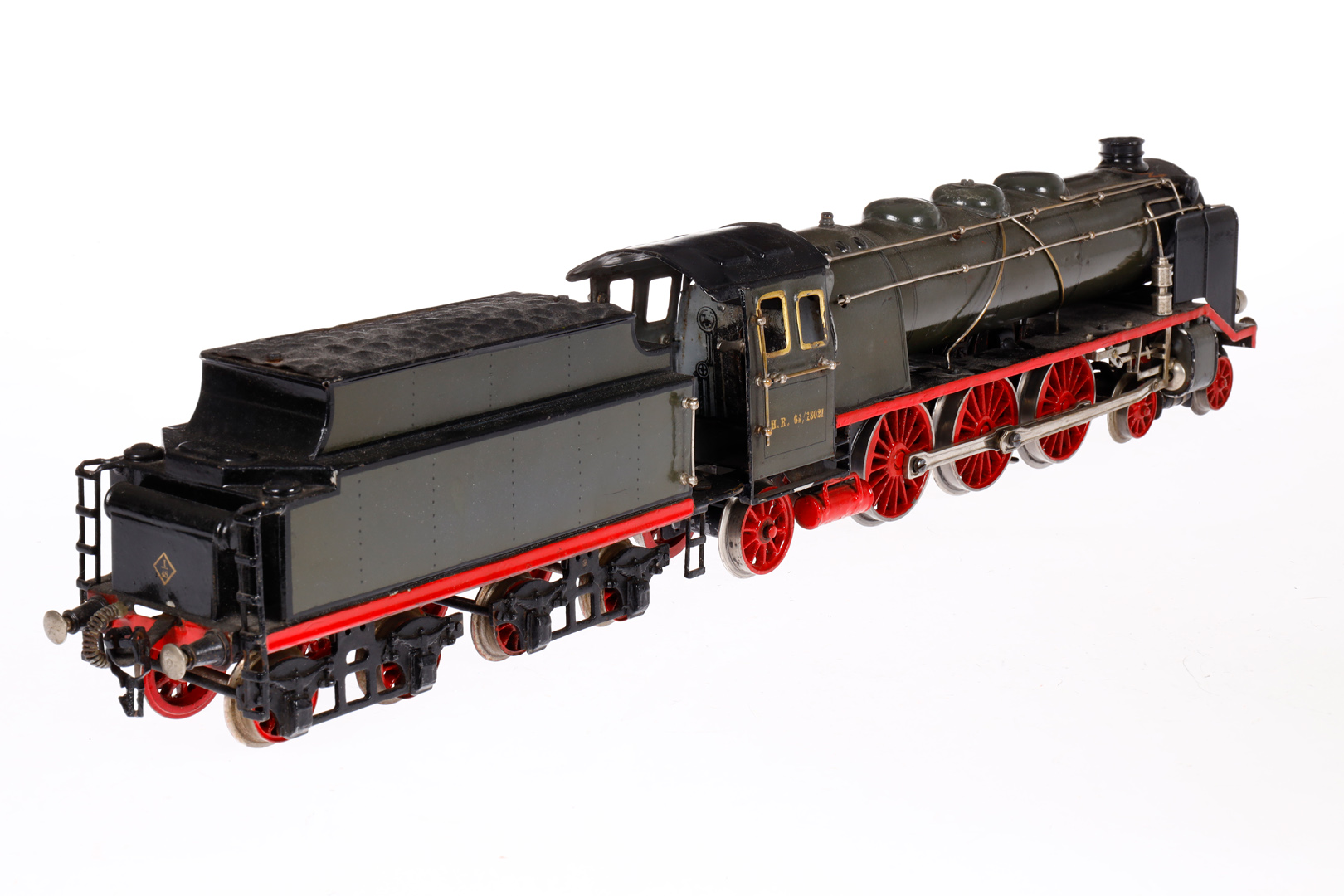 Märklin 2-C-1 Dampflok HR 64/13021, Spur 1, elektr., grau/schwarz, mit Tender, kW und 2 el. bel. - Image 3 of 4