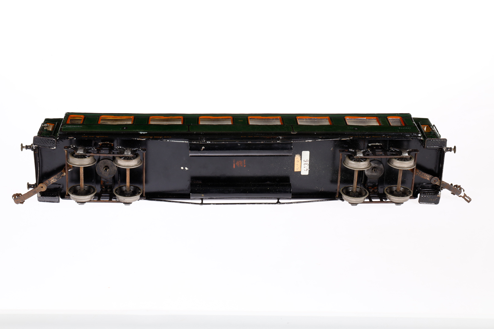 Märklin Personenwagen 1945, Spur 1, HL, mit 4 AT, Gussrädern und Trompetenlüftern, - Bild 4 aus 4