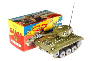 Gama Panzer 98, Blech/Kunststoff, CL, Uhrwerk intakt, mit Schlüssel und Kugeln, LS und