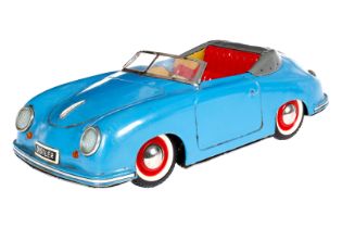 Distler Porsche Electromatic 7500, blau, mit Schlüssel, LS/RS, L 25,5, Z 3