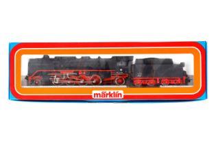 Märklin 1-D-1 Schlepptenderlok ”41 334” 3082, Spur H0, schwarz, Alterungsspuren, im leicht besch.