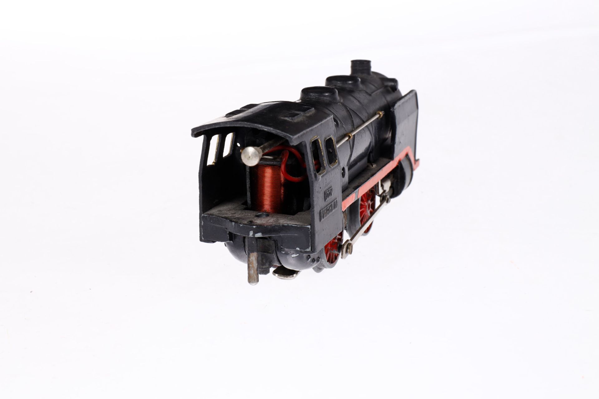 Märklin B-Dampflok R 800, Spur H0, Guss, schwarz, mit Blechtender und 2 el. bel. Stirnlampen, LS und - Bild 3 aus 3