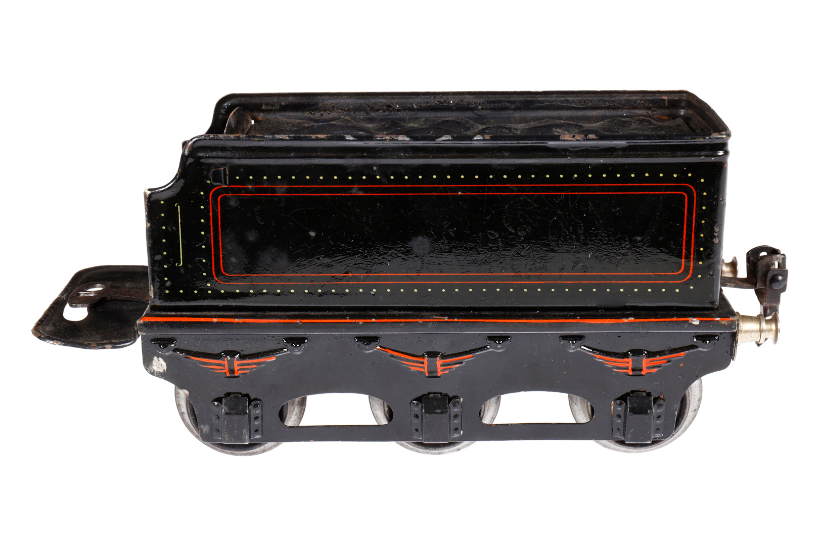 Märklin Tender E 1049, Spur 1, schwarz, LS und gealterter Lack, Lagerspuren, L 19,5, sonst noch Z 2