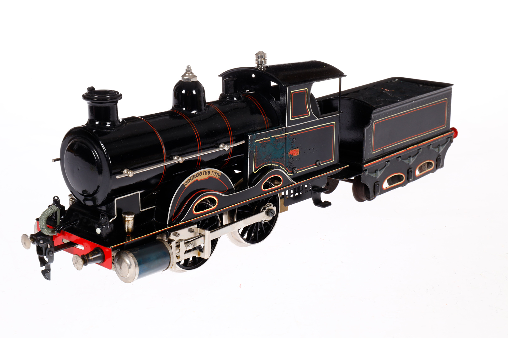 Märklin engl. B-Dampflok ”George the Fifth”, Spur 1, spiritusbetrieben, schwarz, mit Tender, Brenner - Image 2 of 4