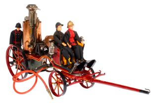 Märklin fahrbare Dampf-Feuerwehrspritze 4067/2, uralt, stehender Kessel, KD 5,5, mit Brenner,