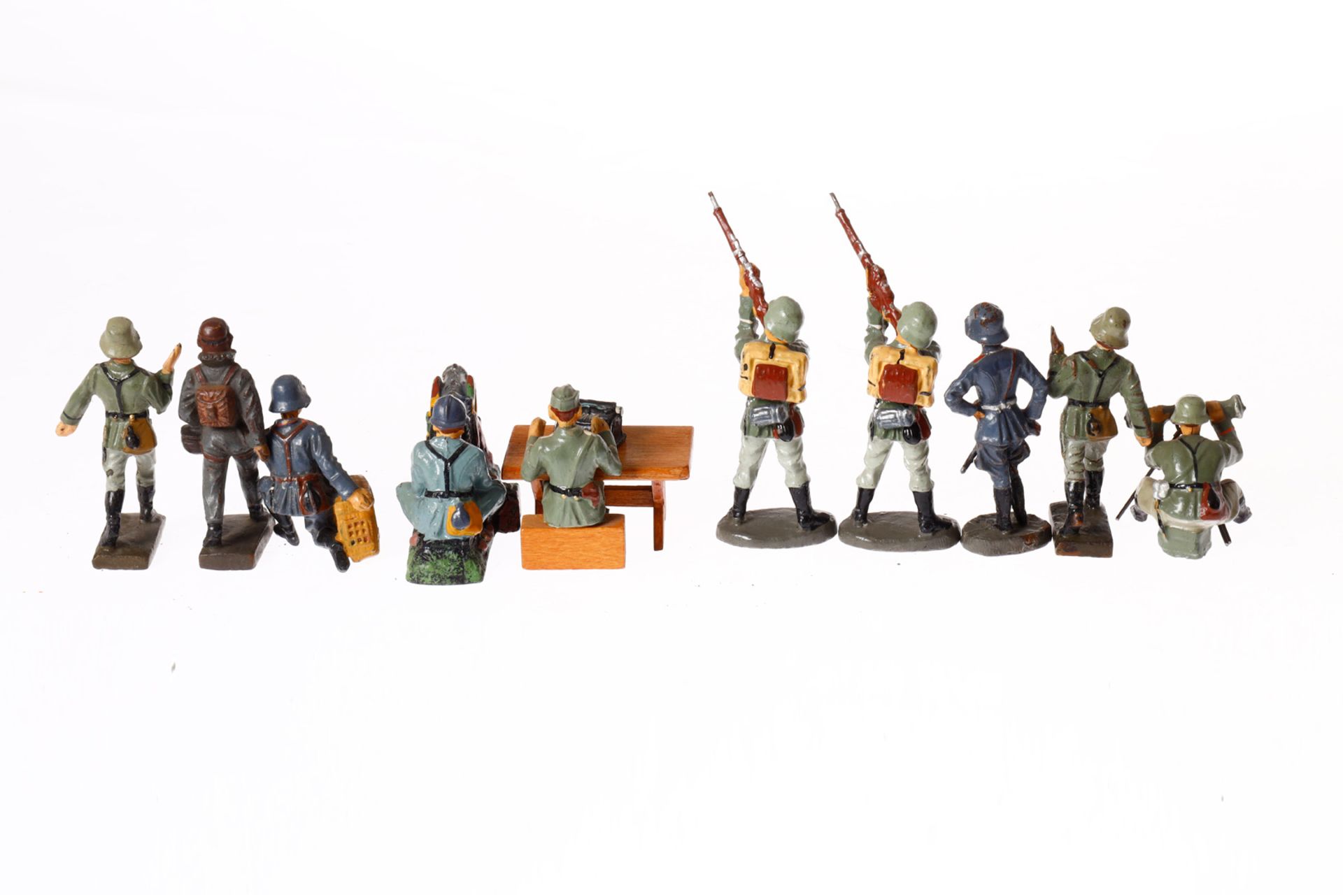 10 Elastolin/Lineol Soldaten, Masse, HL, LS, Z 3 - Bild 2 aus 3