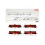 Märklin Hopper-Car-Set 45800, Spur H0, 4-teilig, Alterungsspuren, OK, Z 2