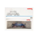 Märklin E-Lok ”E 70 21” 3448, Spur H0, blau, Alterungsspuren, im leicht besch. OK, Z 2