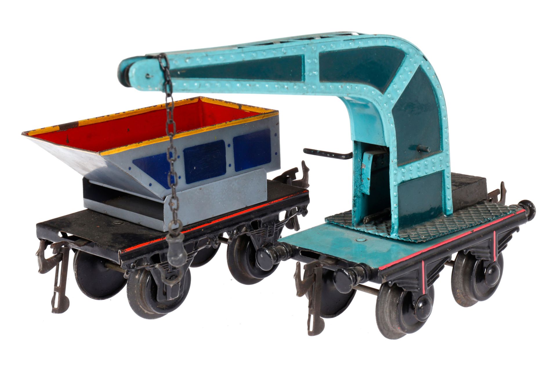2 Bing Güterwagen, Spur 1, HL, LS, L 12 und 13,5, Z 3