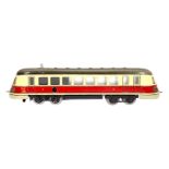 Märklin Triebwagen TWE 930, Spur 0, Uhrwerk intakt, LS und gealterter Lack, sonst noch Z 2-3