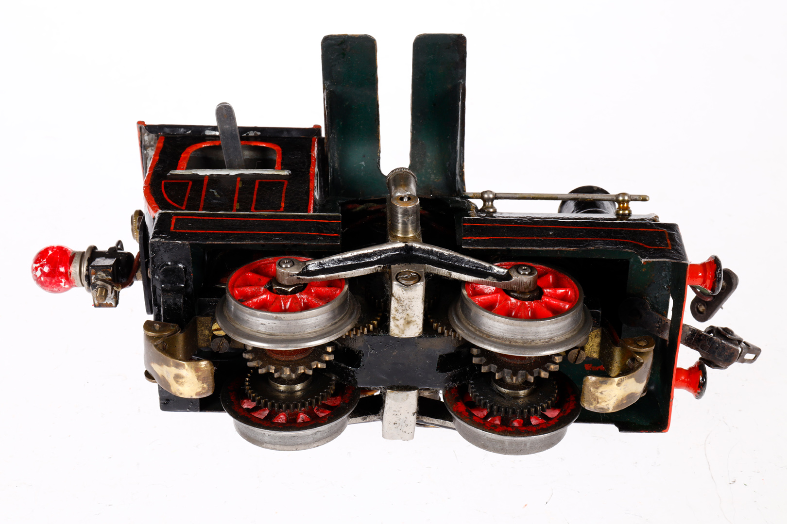 Märklin Zahnradlok L 3060, Spur 0, uralt, Starkstrom, grün/schwarz, mit 2 Motorklappen, Bügelmotor - Image 5 of 6