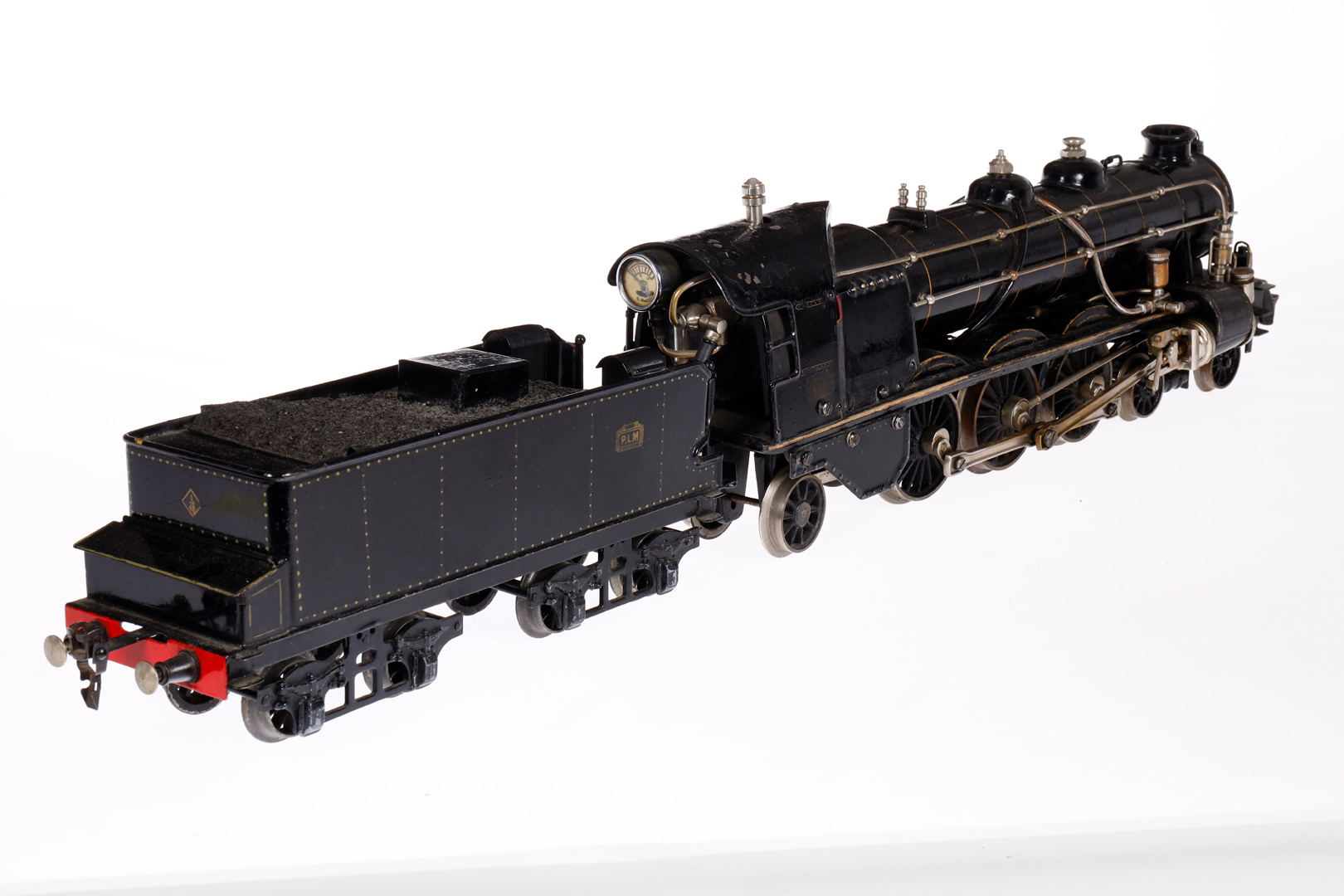 Märklin franz. 2-C-1 Dampflok H 4021 PLM, Spur 1, spiritusbetrieben, schwarz, mit Tender, Brenner - Image 3 of 4