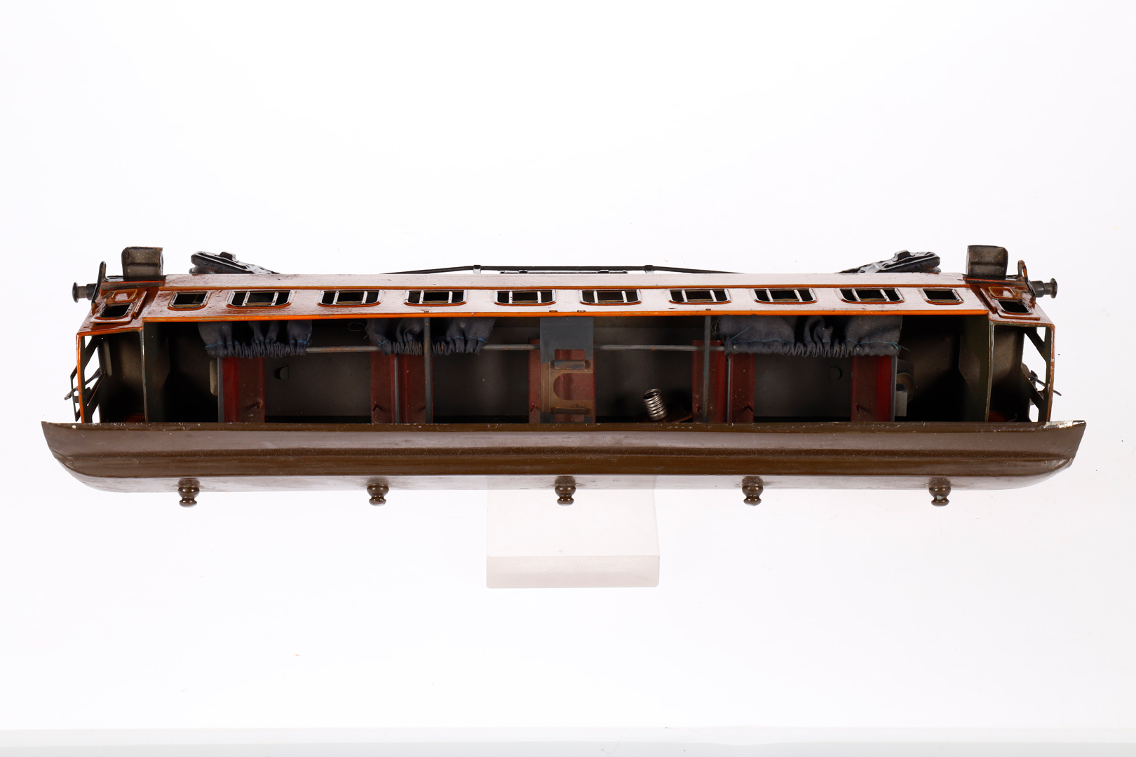 Bing Schlafwagen 10/539, Spur 1, teakbraun, mit Inneneinrichtung (ohne Bettzeug), 4 AT und fremden - Bild 5 aus 5