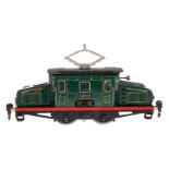 Märklin E-Lok RV 66/12920, Spur 0, elektr., grün, mit 2 el. bel. Stirnlampen, LS und gealterter