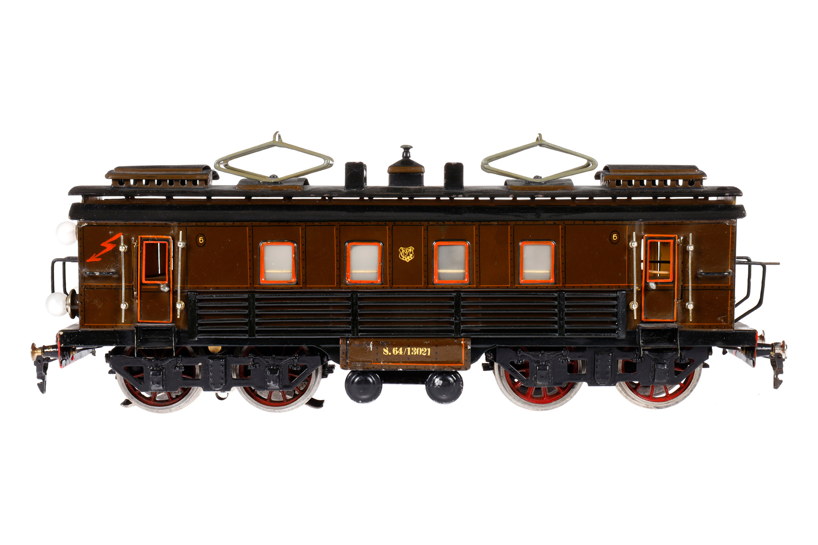 Märklin Gotthardlok S 64/13021, Spur 1, elektr., braun, mit 3 el. bel. Stirnlampen, LS tw ausgeb.,