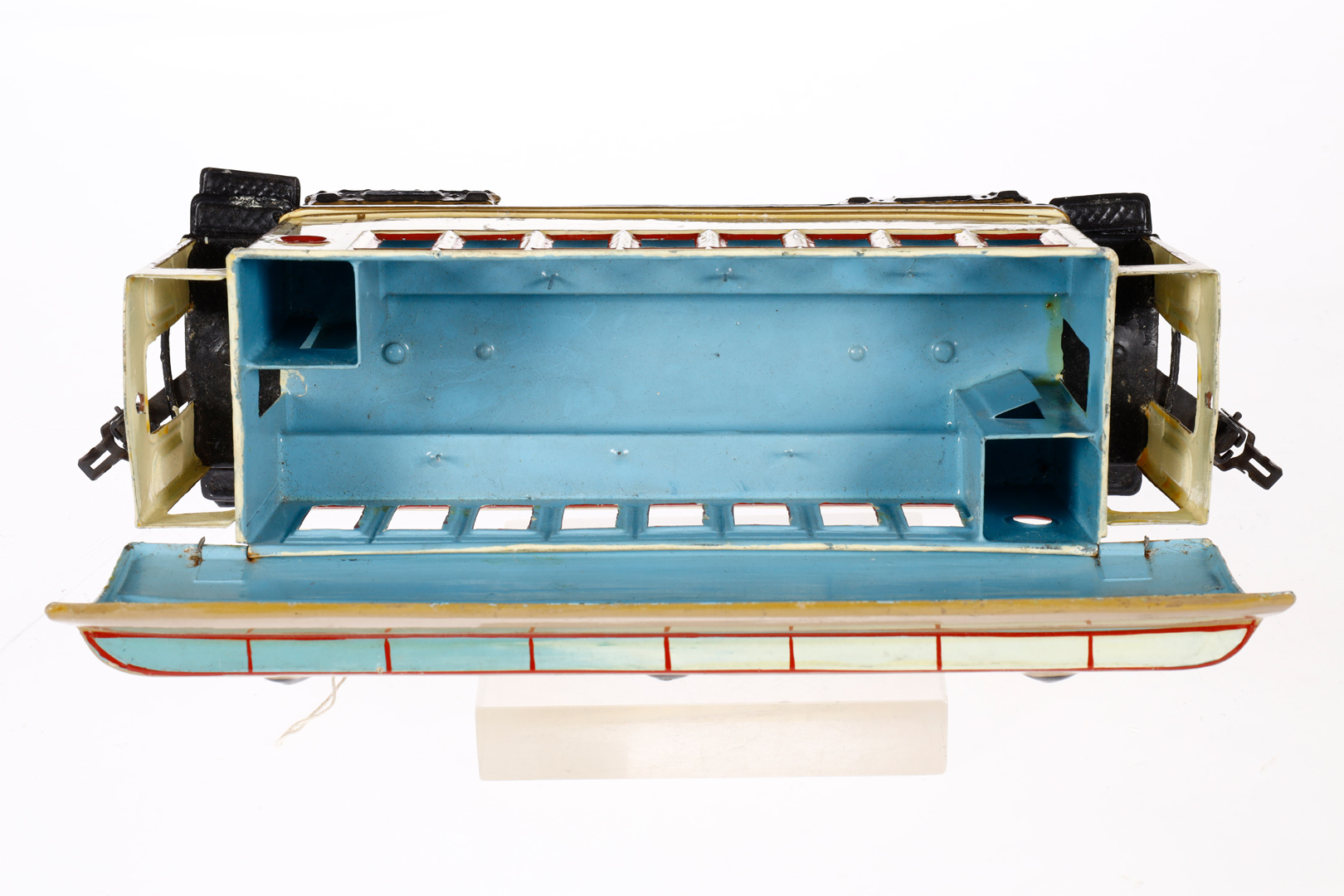 Märklin amerik. Personenwagen ”Congressional Limited” 1881, Spur 1, uralt, HL, mit 2 Sitzbänken, - Bild 5 aus 5