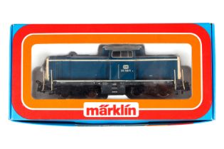 Märklin Diesellok ”212 349-5” 3147, Spur H0, blau, Alterungsspuren, im leicht besch. OK, Z 2