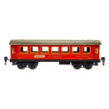 Märklin Mitropa Schlafwagen 1843, Spur 0, CL, mit 4 AT und 2 Schildern, LS und gealterter Lack, L