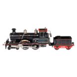 Märklin engl. 2-B Dampflok ”King Edward VI”, Spur 1, uralt, spiritusbetrieben, mit Tender,