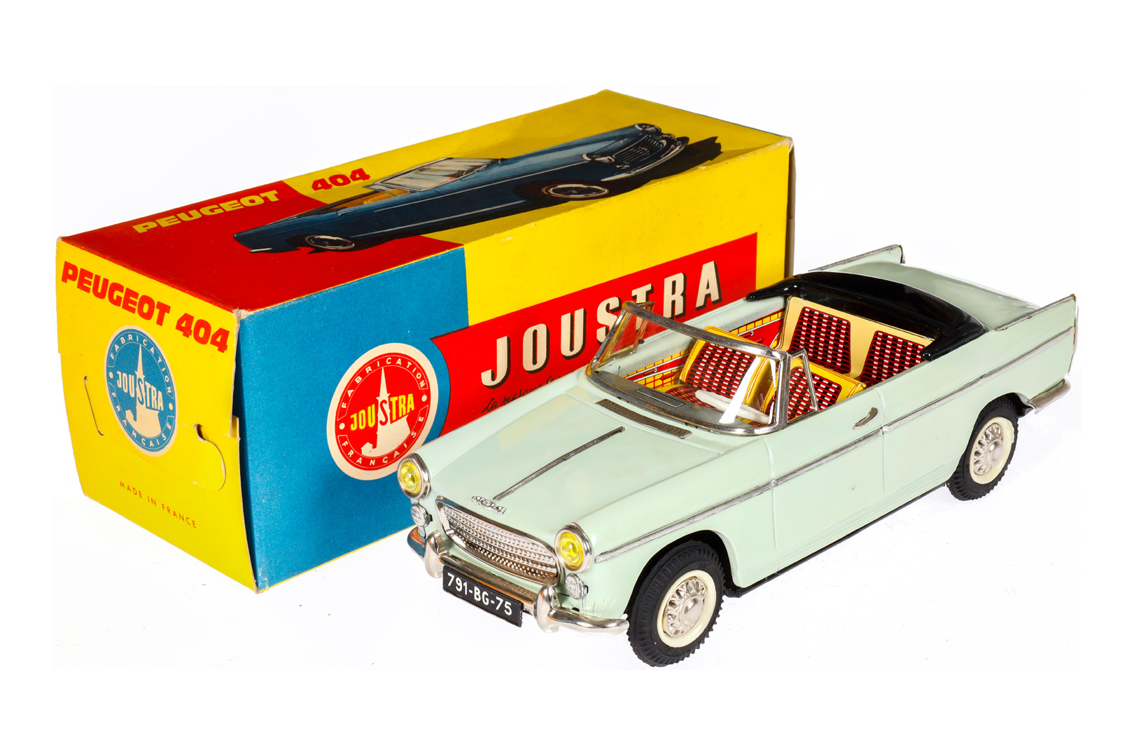 Joustra Peugeot Cabrio ”404” 2066, Blech, mint, Friktion, LS und Alterungsspuren, L 30, im leicht