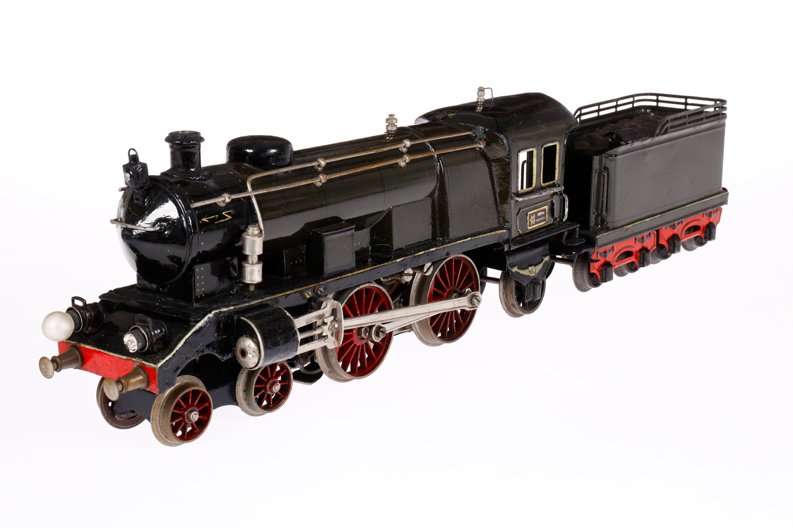 Märklin 2-B-1 Dampflok ECE, Spur 1, elektr., oliv/schwarz, mit Tender, 1 imit. und 2 el. bel. - Bild 2 aus 4