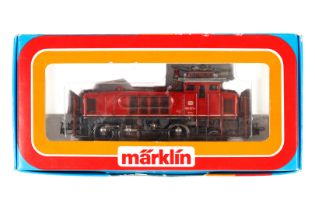 Märklin E-Lok ”160 001-4” 3157, Spur H0, rot, Alterungsspuren, im leicht besch. OK, Z 2