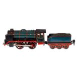 Märklin B-Dampflok R 12910, Spur 0, elektr., blau/schwarz, mit Tender, kW und 2 el. bel.