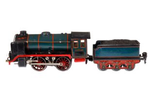 Märklin B-Dampflok R 12910, Spur 0, elektr., blau/schwarz, mit Tender, kW und 2 el. bel.