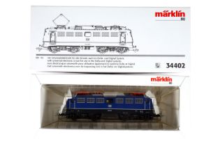 Märklin E-Lok ”110 216-9” 34402, Spur H0, blau/schwarz, Alterungsspuren, OK, Z 2