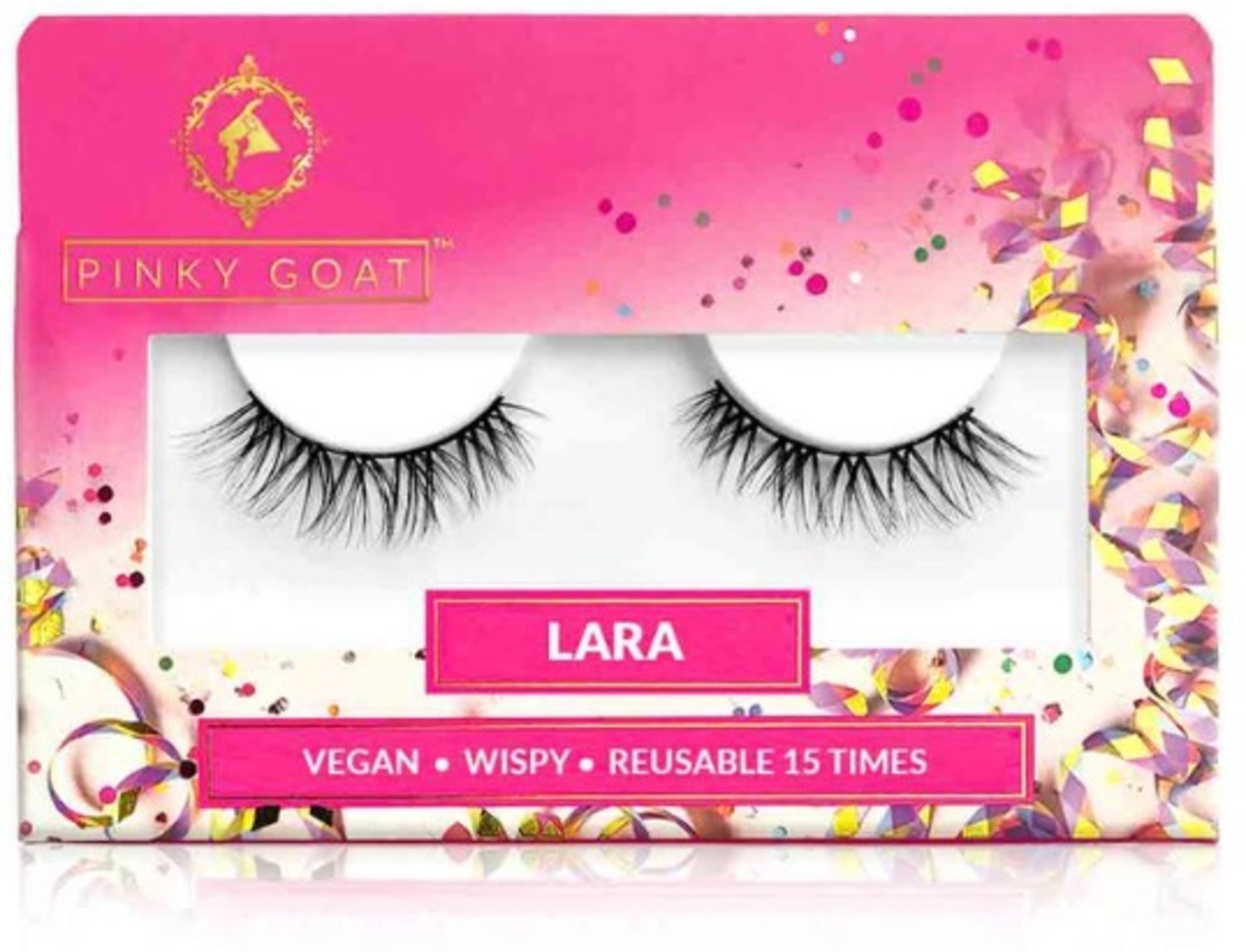 Box of 162 x Pinky Goat eyelashes - LARA Natural Vegan Lashes - RRP £1782
