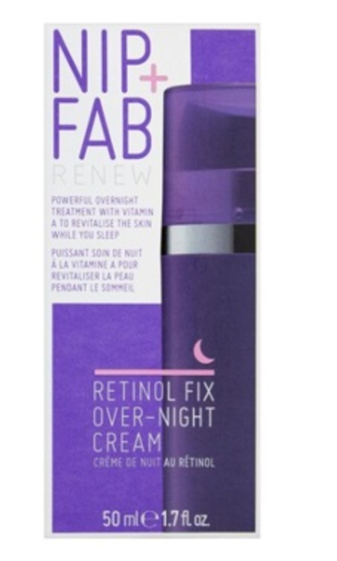 Box of 60 x Nip+Fab Retinol Overnight Treatment Cream 50ml - RRP £360