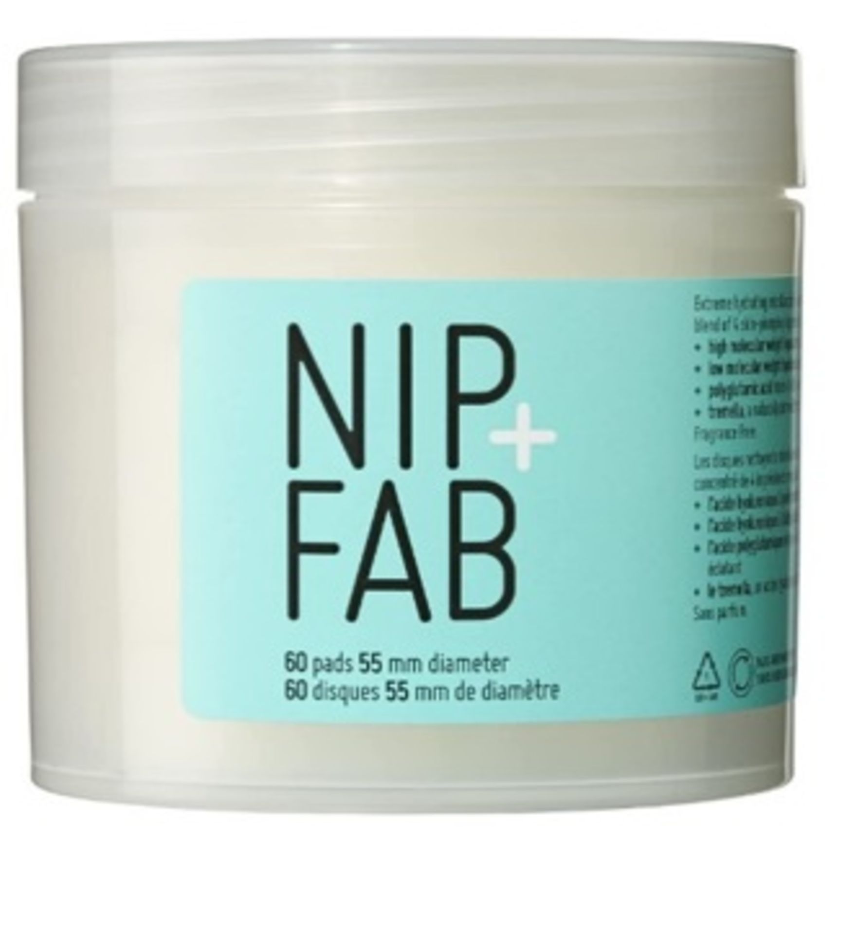 Box of 60 x Nip+Fab Hyaluronic Fix Extreme4 Micellar Cleansing Pads 60 - RRP £90