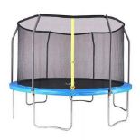 New 14 Foot Airzone Trampoline with safety enclosure. For users up to 200lbs.
