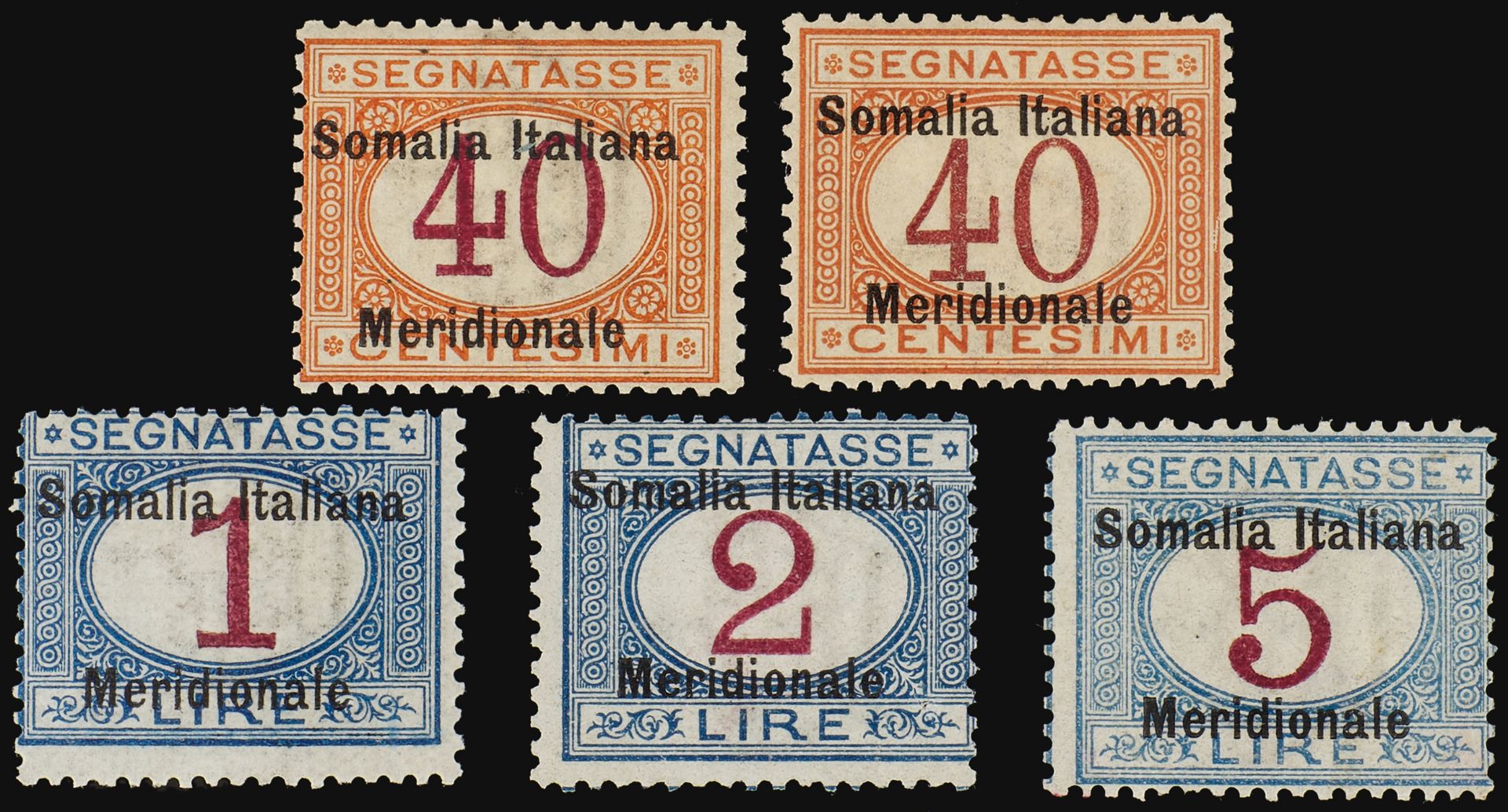 COLONIE ITALIANE, SOMALIA SEGNATASSE