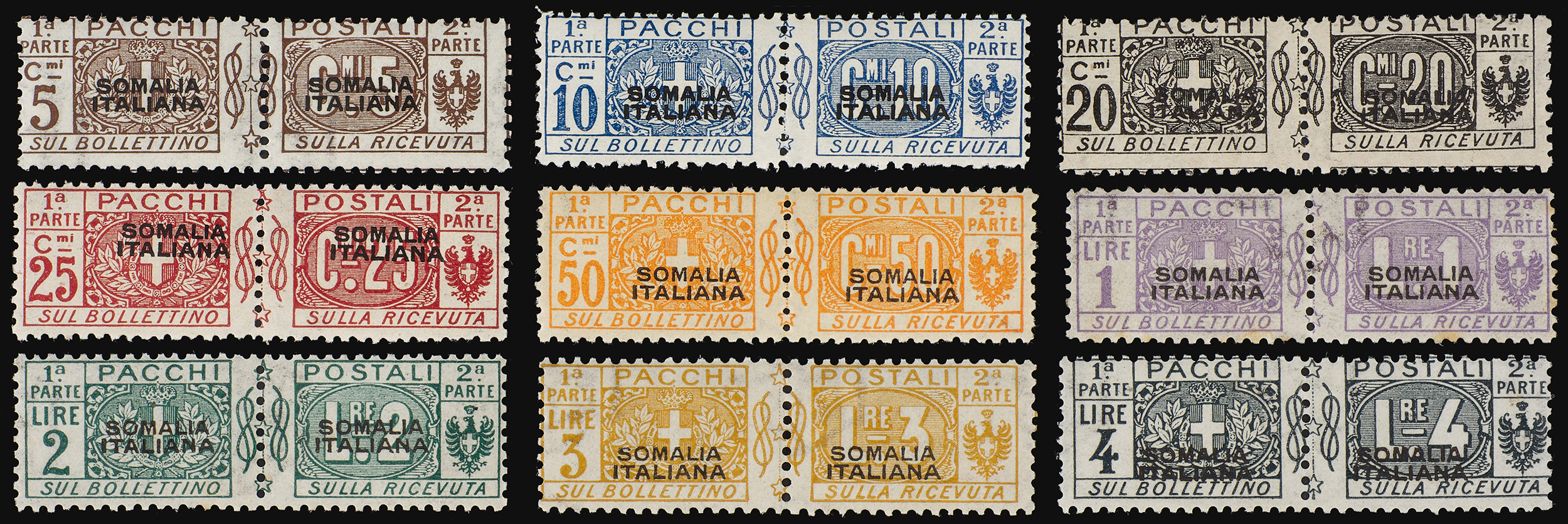 COLONIE ITALIANE, SOMALIA PACCHI POSTALI