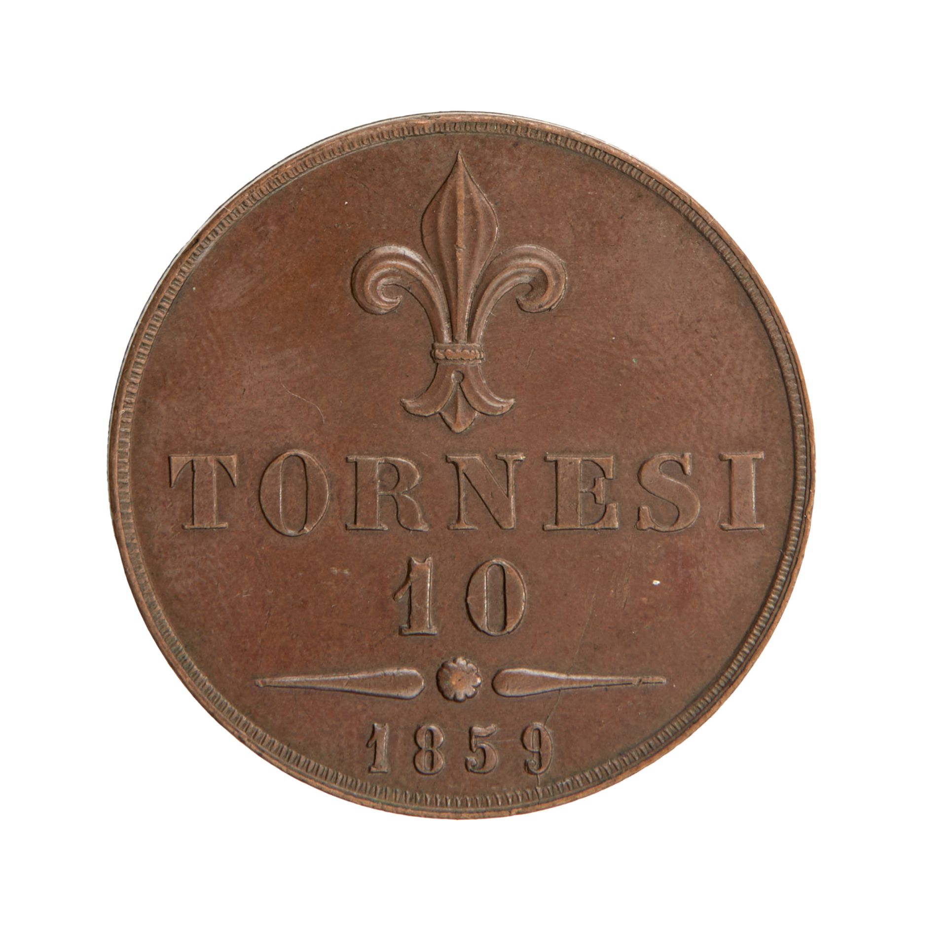 REGNO DELLE DUE SICILIE. FRANCESCO II (1859-1861), 10 TORNESI 1859 - Bild 3 aus 3