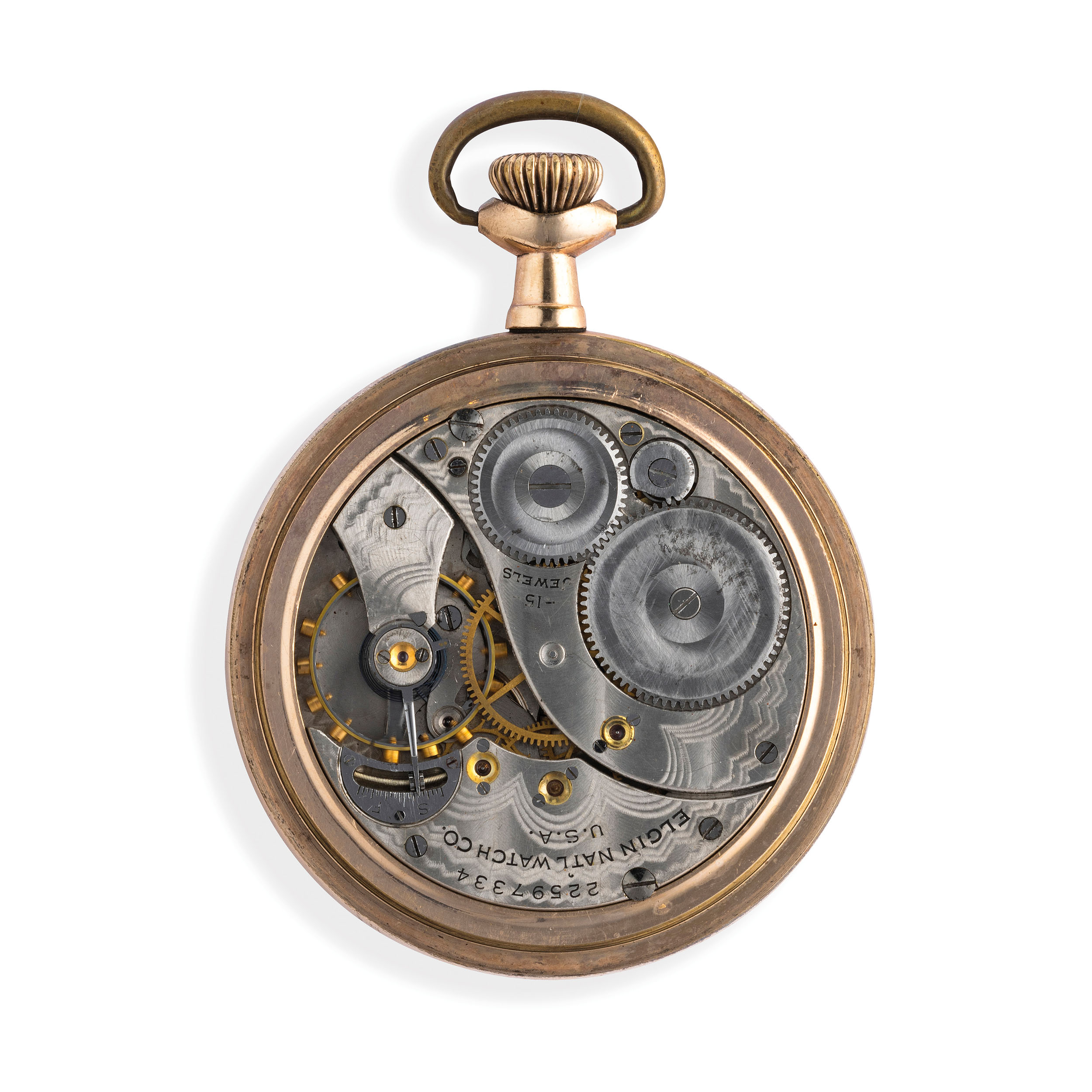 ELGIN, OROLOGIO MASSONICO LAMINATO, USA 1920 - Image 4 of 4