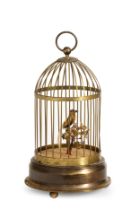 BOITE - CAGE OISEAU CHANTEUR, AUTOMA, GABBIA CON UCCELLINO, GERMANIA 1950 CIRCA