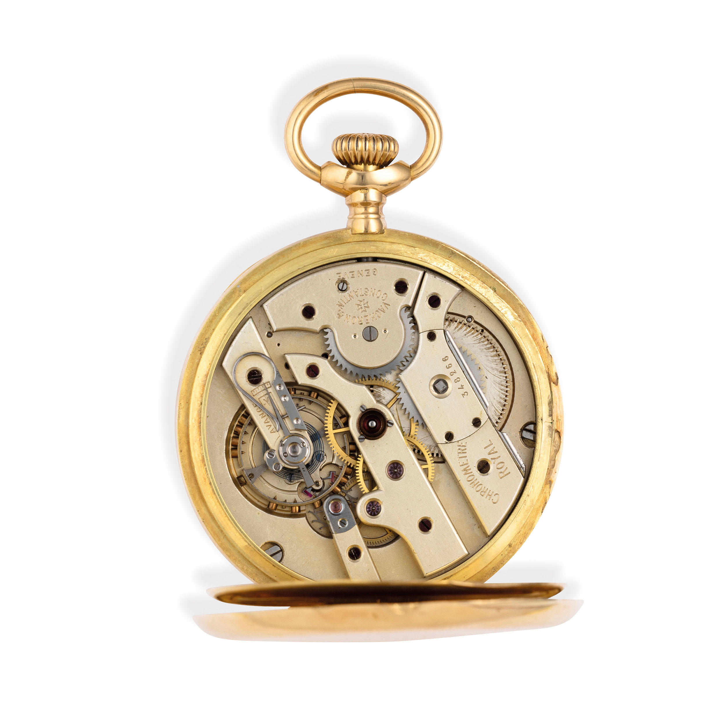 VACHERON & CONSTANTIN, CHRONOMETRE ROYAL, OROLOGIO DA TASCA IN ORO CON SCATOLA, SVIZZERA 1914 CIRCA - Image 5 of 6