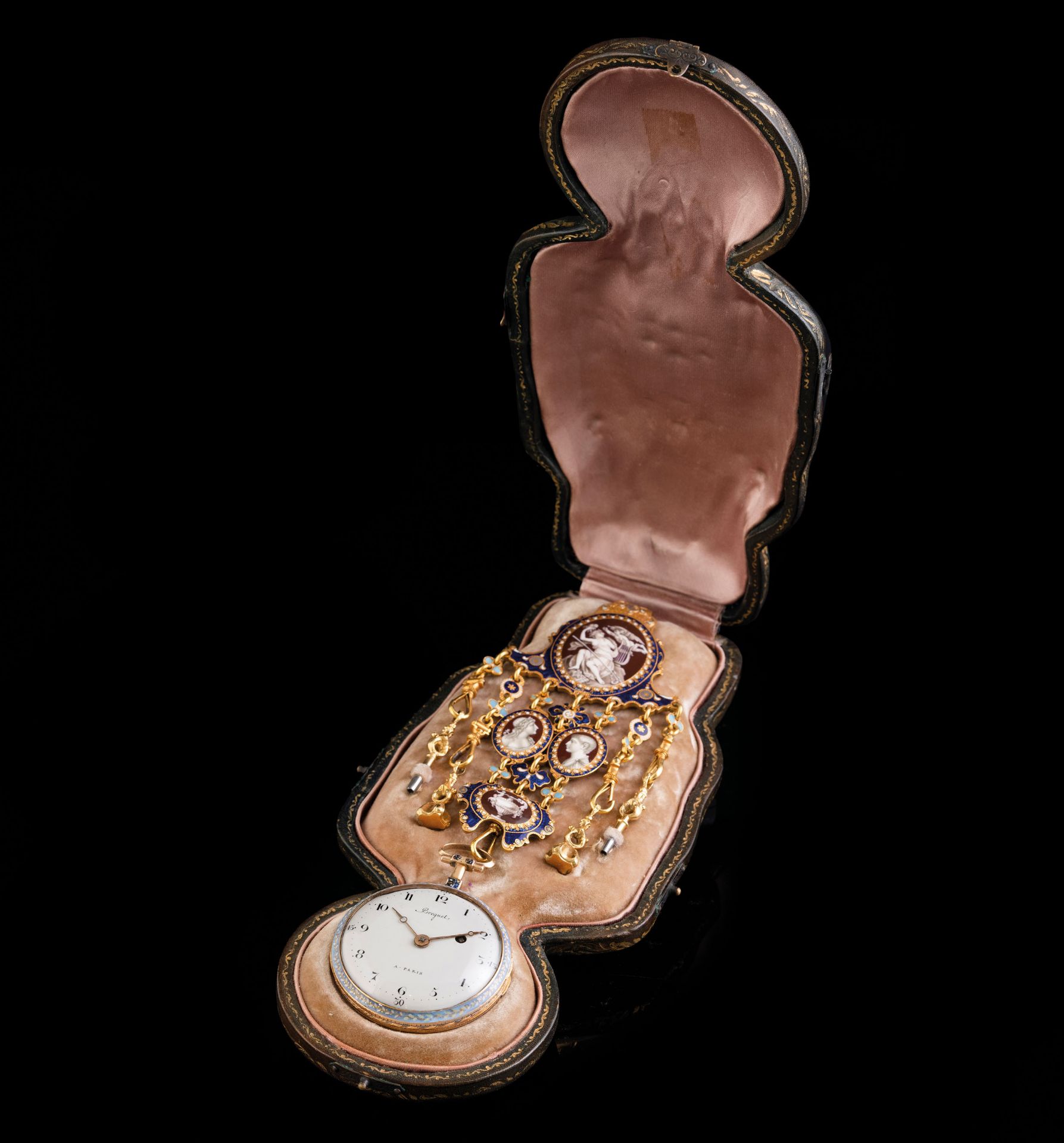 BREGUET, IMPORTANTE OROLOGIO IN ORO CON SMALTI POLICROMI, SVIZZERA 1790 CIRCA - Bild 5 aus 6