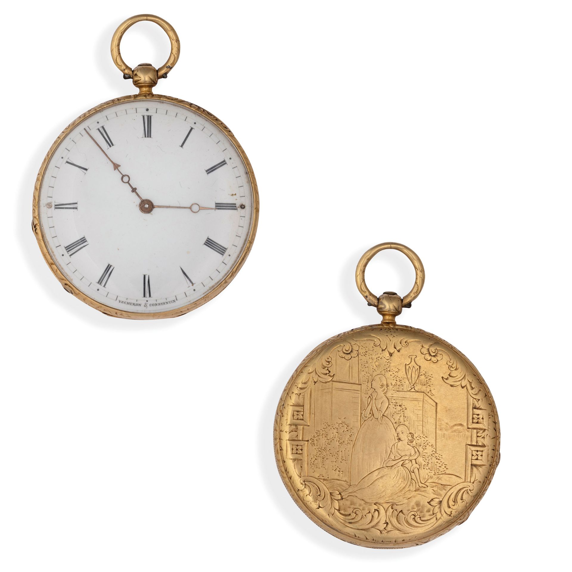 VACHERON CONSTANTIN, OROLOGIO DA COLLO DA DONNA IN ORO, 1838 CIRCA