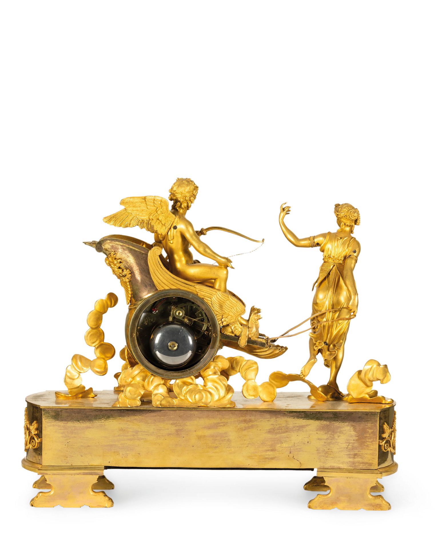 BAZILE-CHARLES LE ROY HORLOGER DE MADAME, PENDOLA AU CHAR, PARIGI, 1805-1810 CIRCA - Bild 5 aus 6