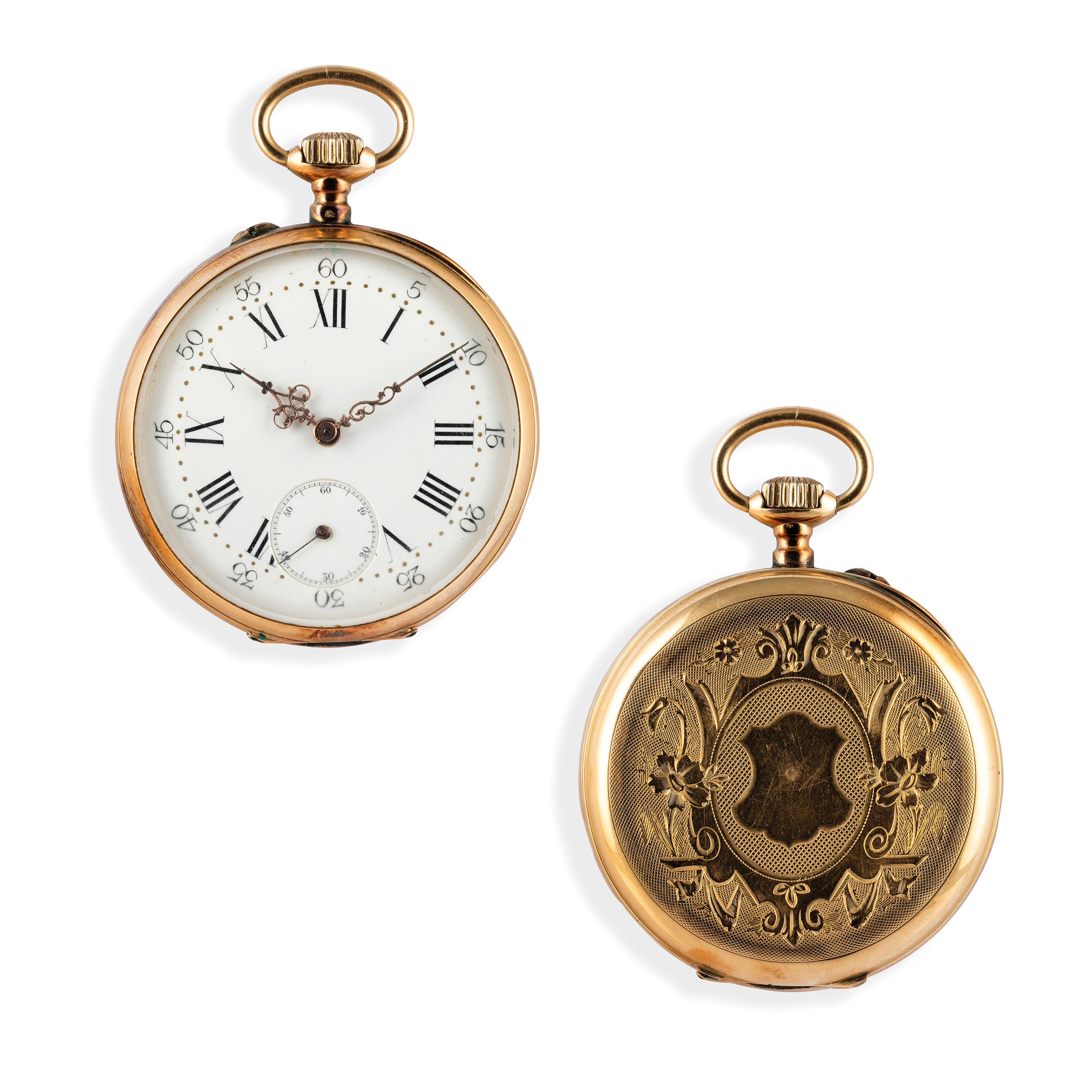 ANONIMO, OROLOGIO DA TASCA IN ORO, SVIZZERA 1880 CIRCA