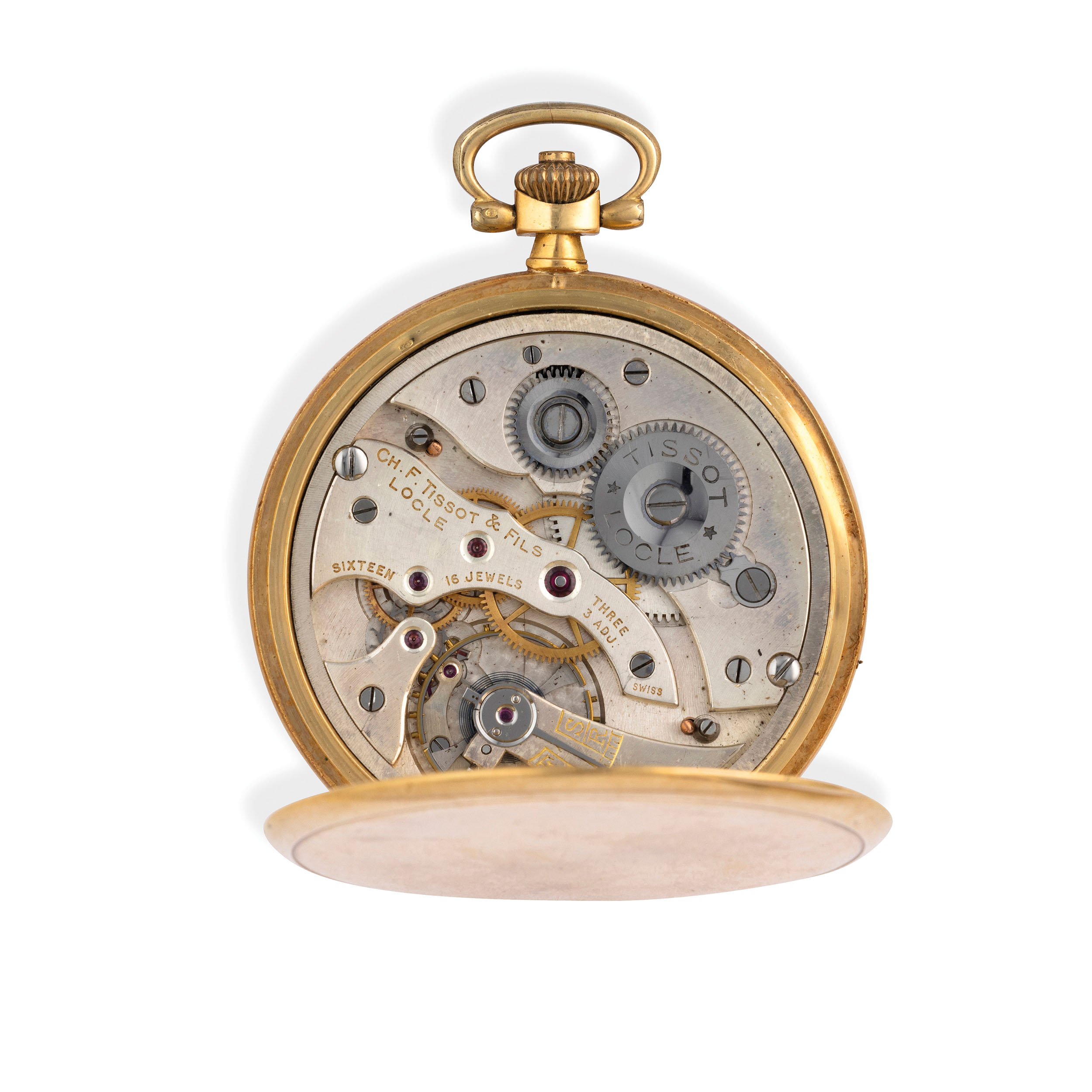 CH. F. TISSOT ET FILS LOCLE, OROLOGIO DA TASCA SAVONETTE, SVIZZERA 1930 CIRCA - Image 6 of 6